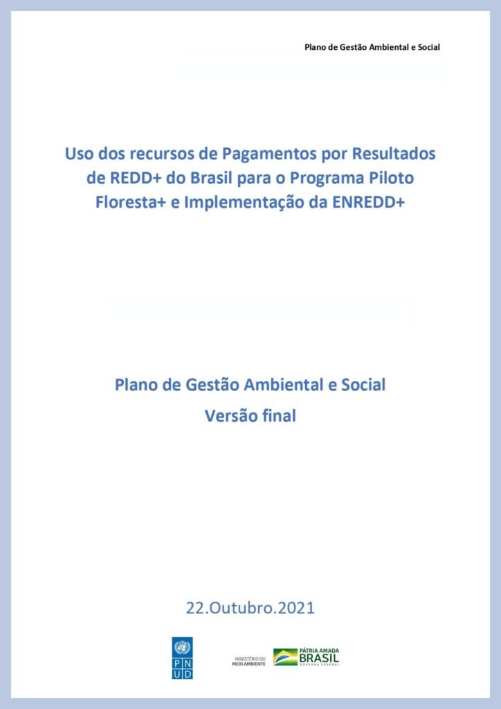 Projeto Floresta+ Amazônia apresenta Plano de Gestão Ambiental e Social
